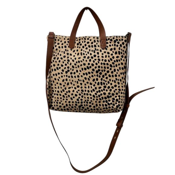 Madewell Zip-Top Transport Crossbody In Printed Calf Hair - Picture 5 of 11